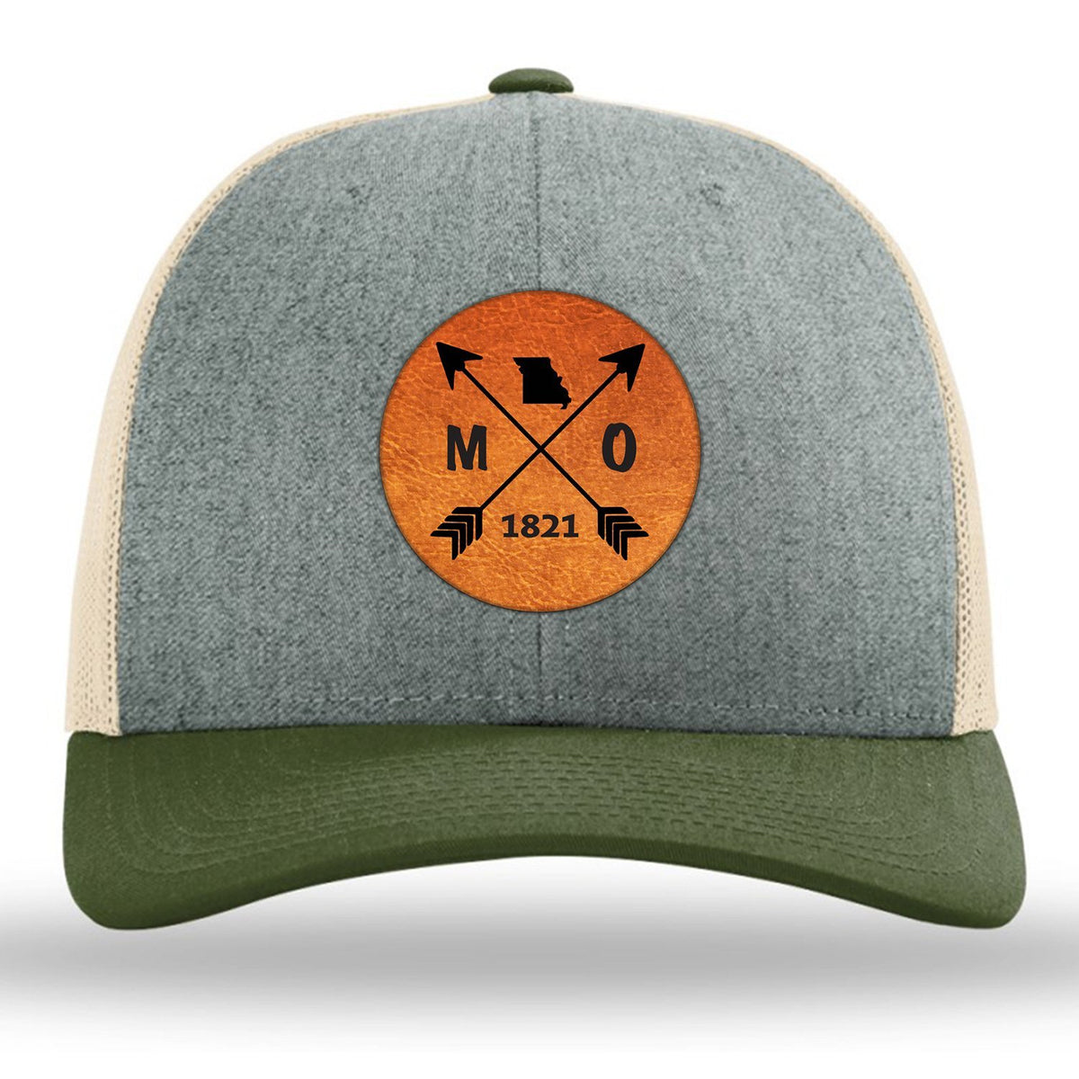 Missouri State Arrows - Leather Patch Trucker Hat
