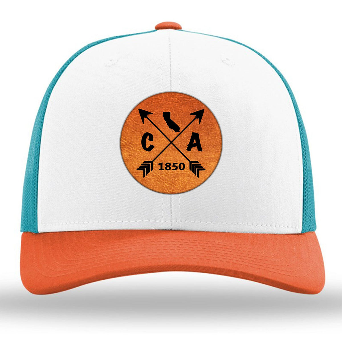 California State Arrows - Leather Patch Trucker Hat