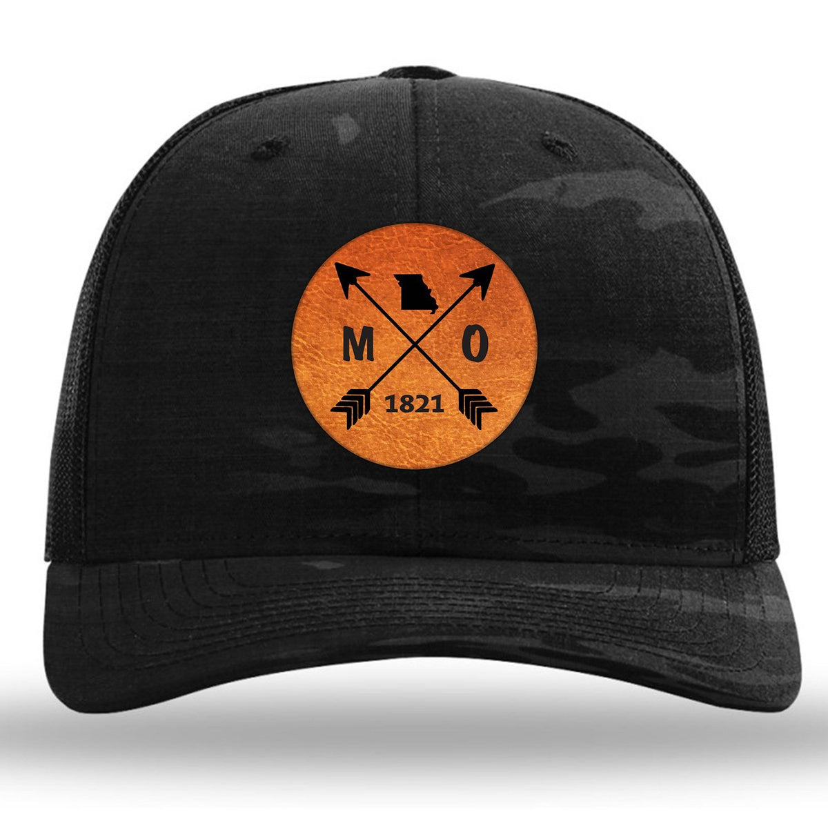 Missouri State Arrows - Leather Patch Trucker Hat
