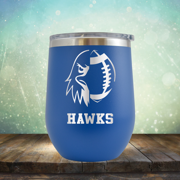 Hawks Football - Stemless Wine Cup