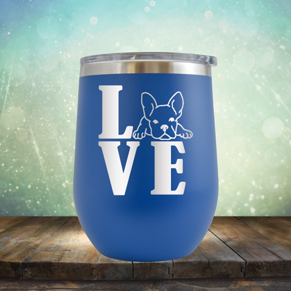 Love Frenchie - Stemless Wine Cup