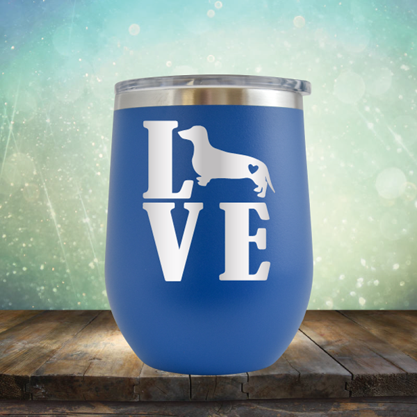 Love Weiner Dog - Stemless Wine Cup