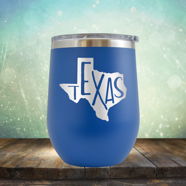 Texas Outline - Stemless Wine Cup