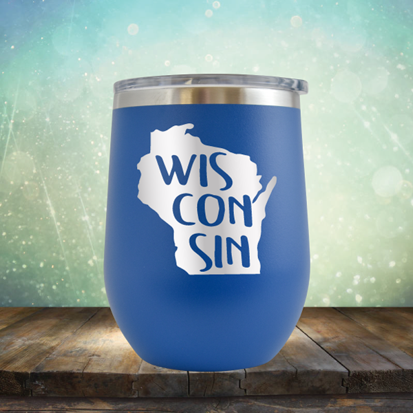 Wisconsin Outline - Stemless Wine Cup
