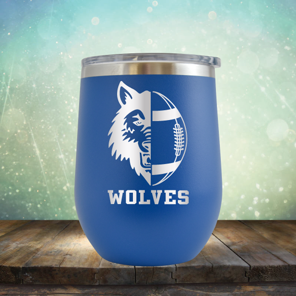 Wolves Football - Stemless Wine Cup
