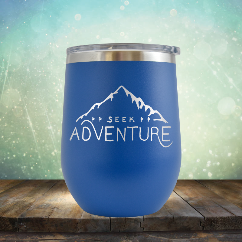 Seek Adventure - Stemless Wine Cup