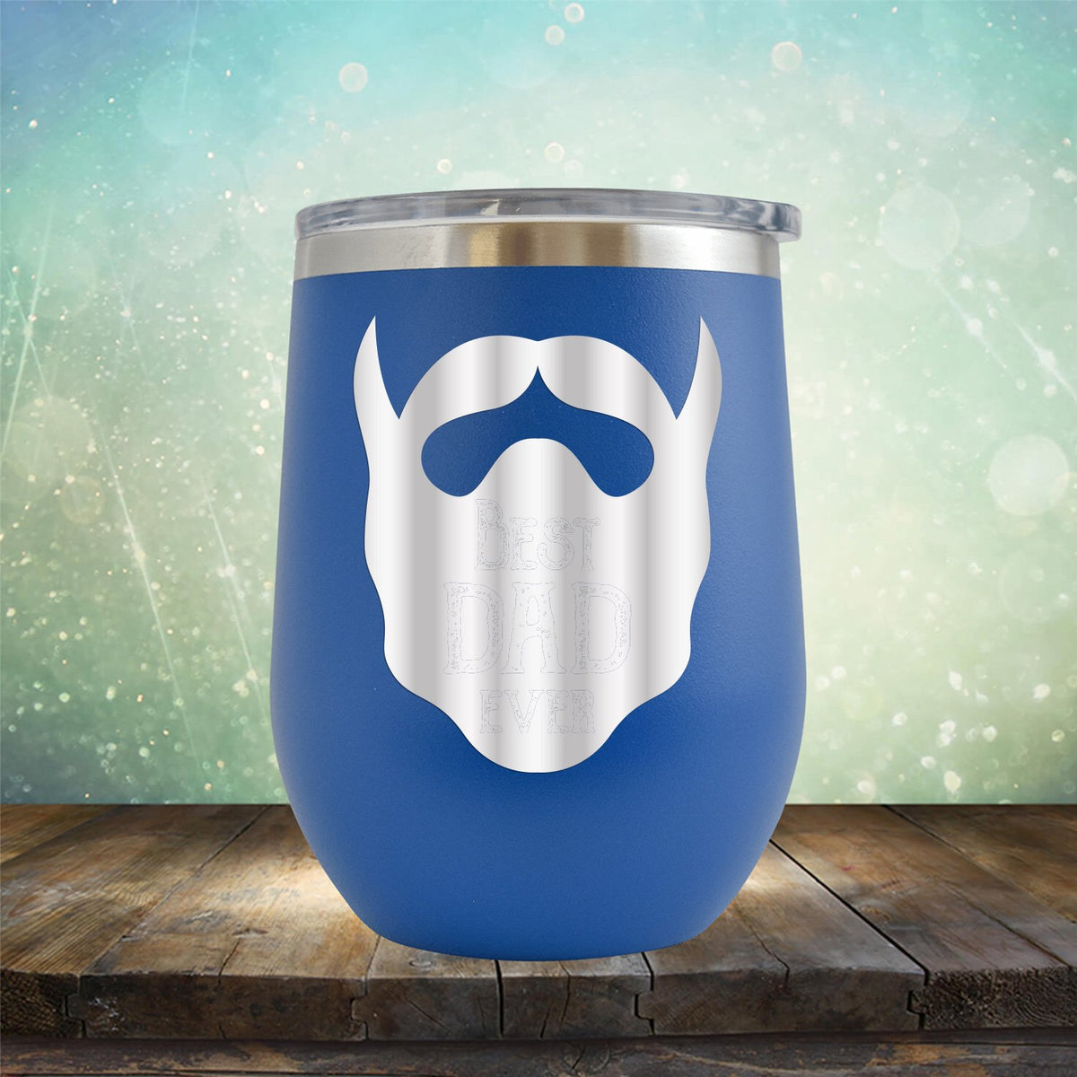 Best Dad Ever Beard - Stemless Wine Cup