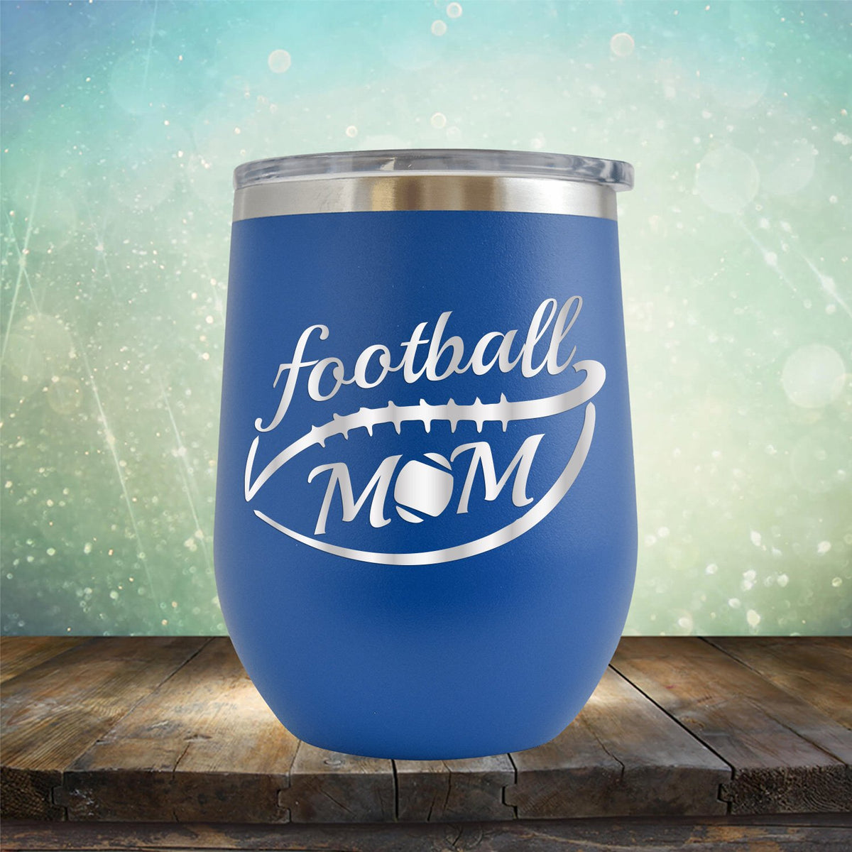 Football Mom - Stemless Wine Cup
