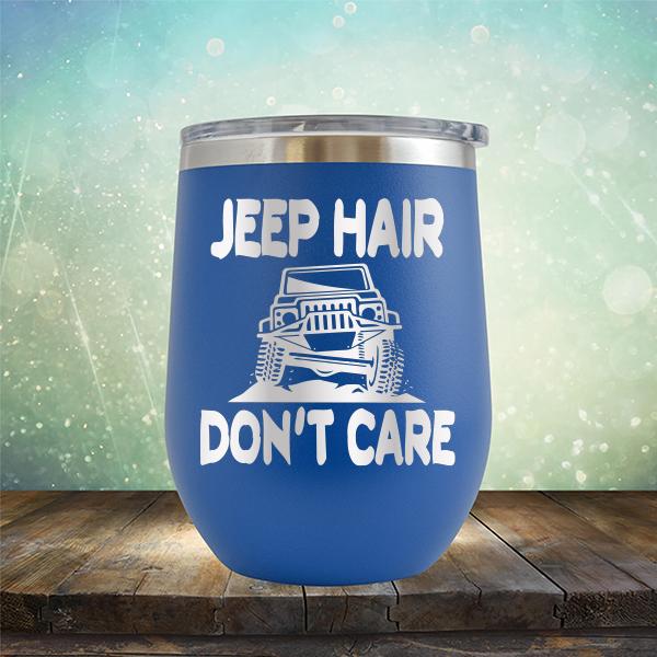 Jeep Hair Don't Care - Stemless Wine Cup