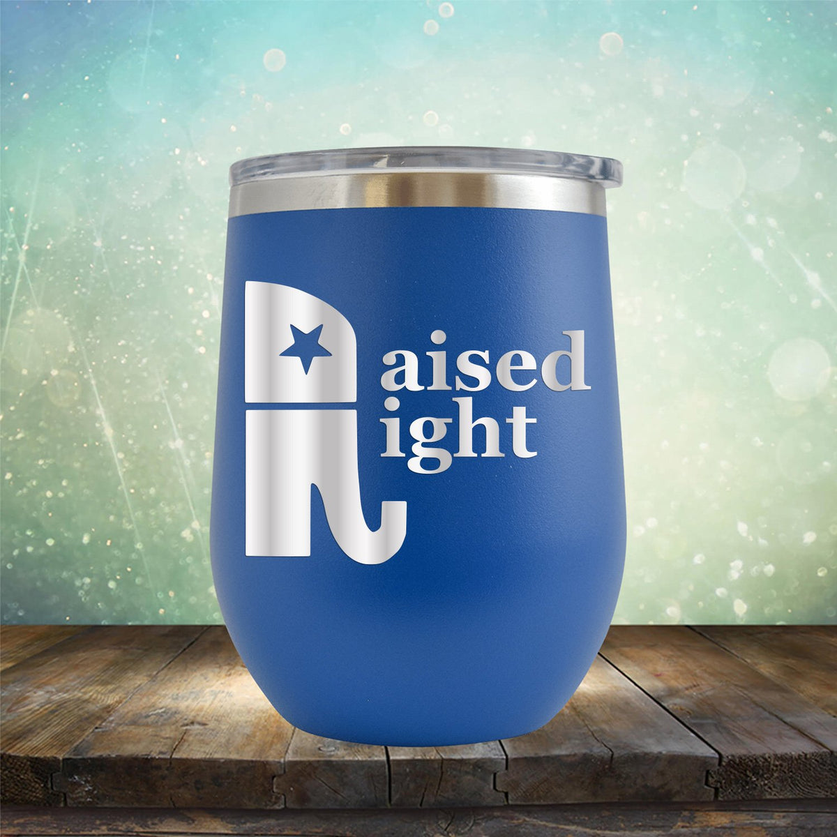 Elephant Raised Right - Stemless Wine Cup