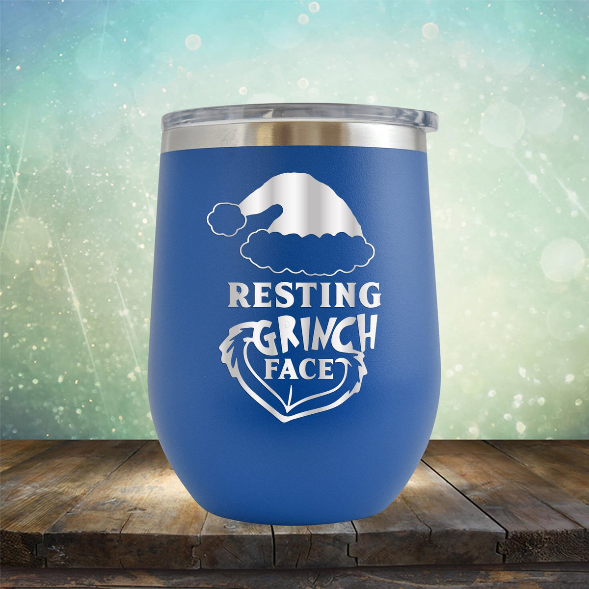 Resting Grinch Face - Wine Tumbler