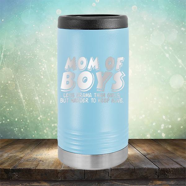 Mom Of Boys Less Drama Than Girls But Harder To Keep Alive - Laser Etched Tumbler Mug