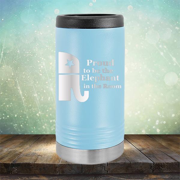 Proud To Be The Elephant in the Room - Laser Etched Tumbler Mug