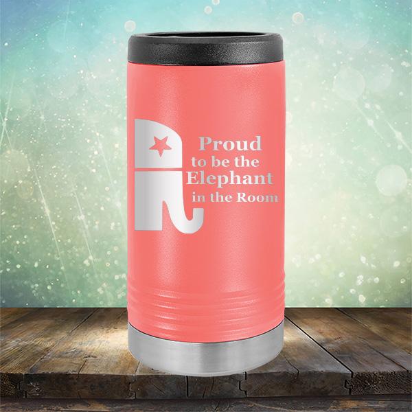 Proud To Be The Elephant in the Room - Laser Etched Tumbler Mug