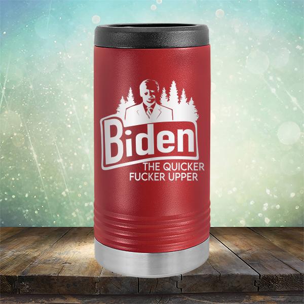 Joe Biden The Quicker Fucker Upper - Laser Etched Tumbler Mug