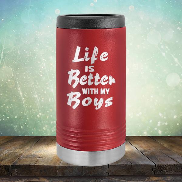Life is Better With My Boys - Laser Etched Tumbler Mug