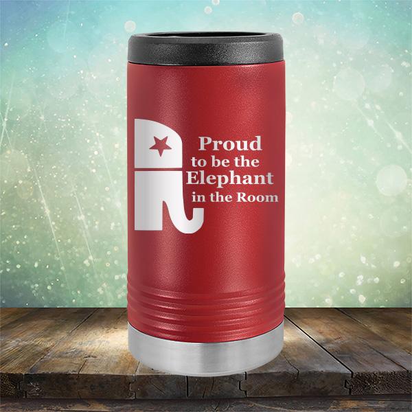 Proud To Be The Elephant in the Room - Laser Etched Tumbler Mug