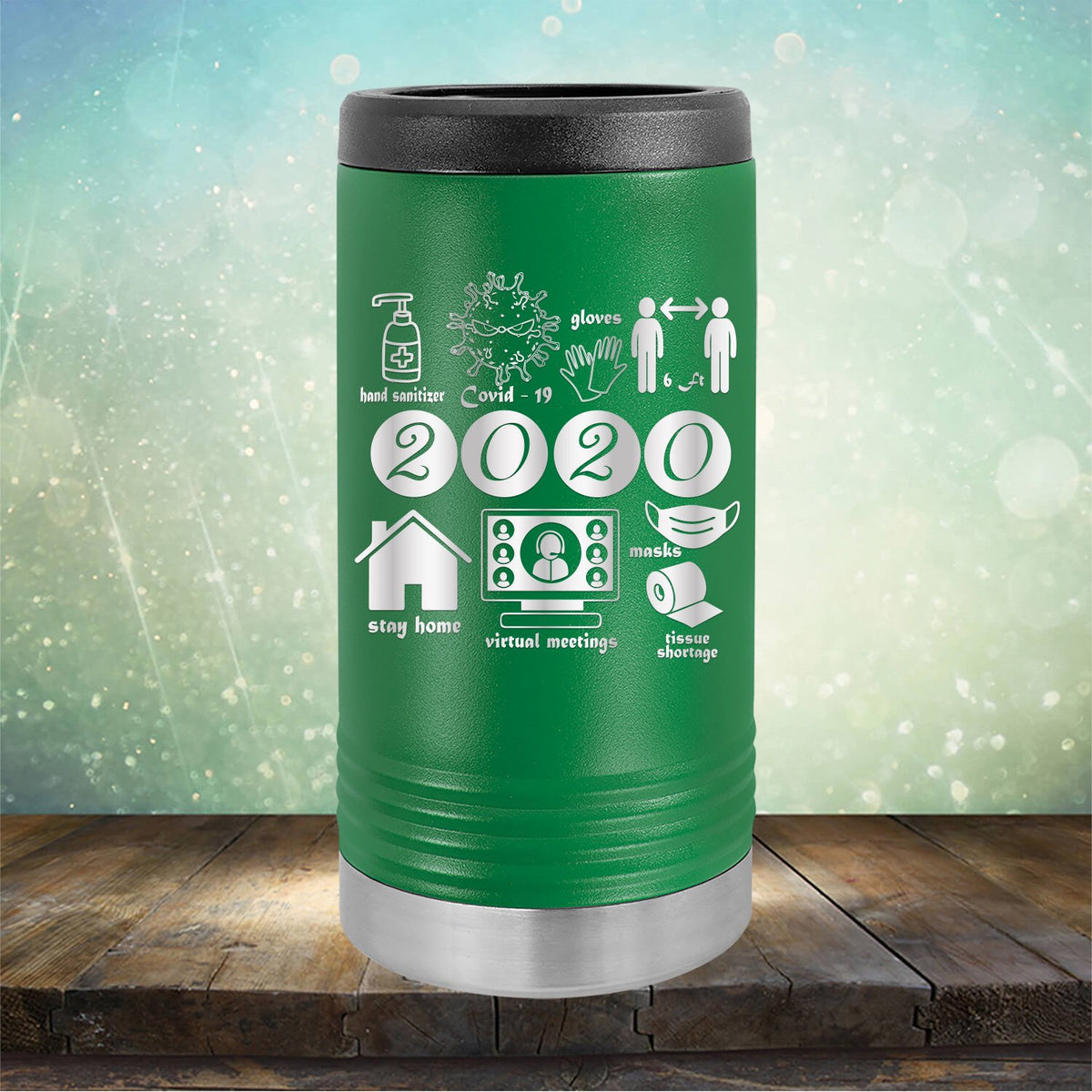 2020 Summary COVID Stay Home - Laser Etched Tumbler Mug
