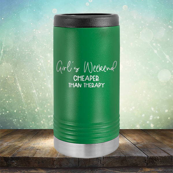 Girl&#39;s Weekend Cheaper Than Therapy - Laser Etched Tumbler Mug