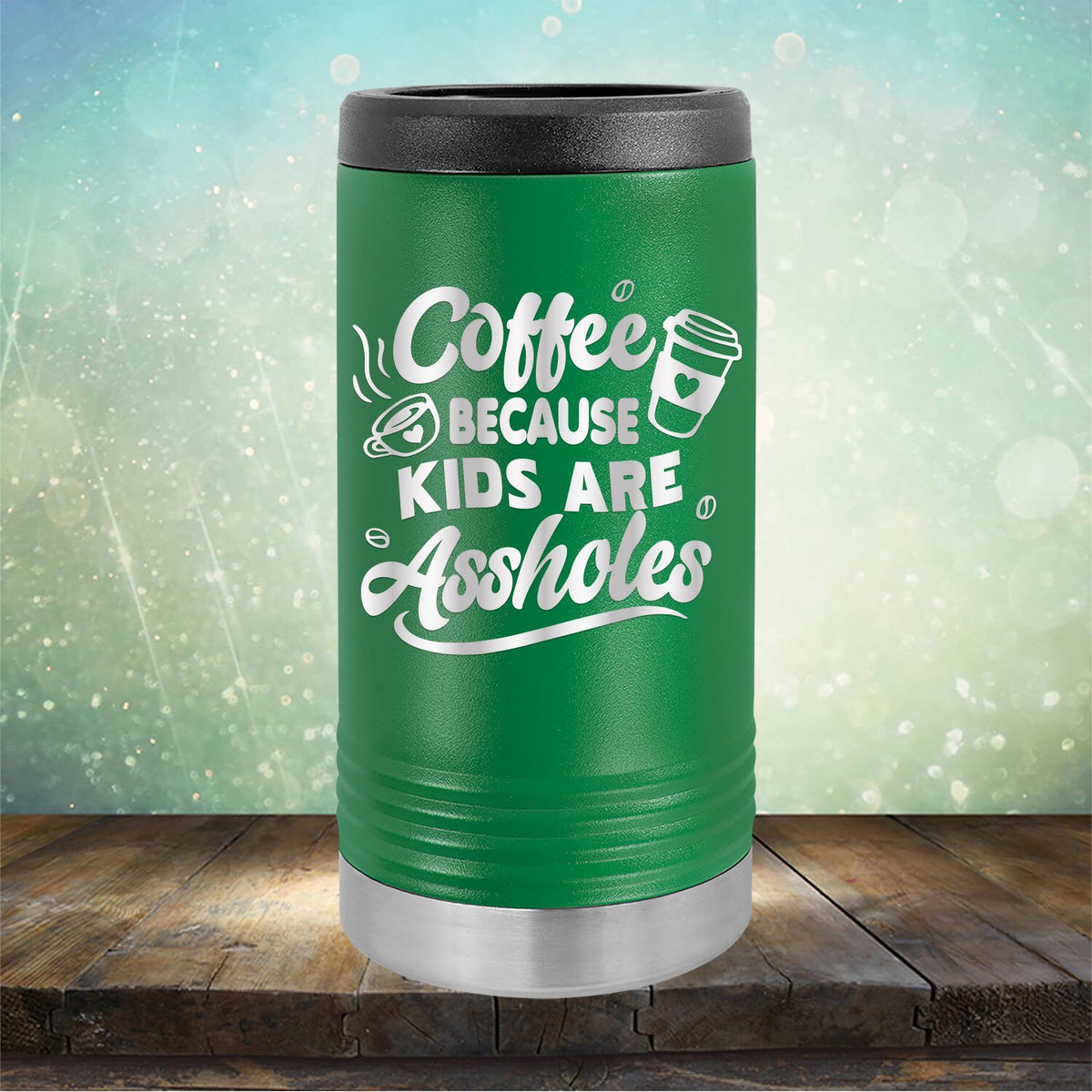 Coffee Because Kids are Assholes - Laser Etched Tumbler Mug