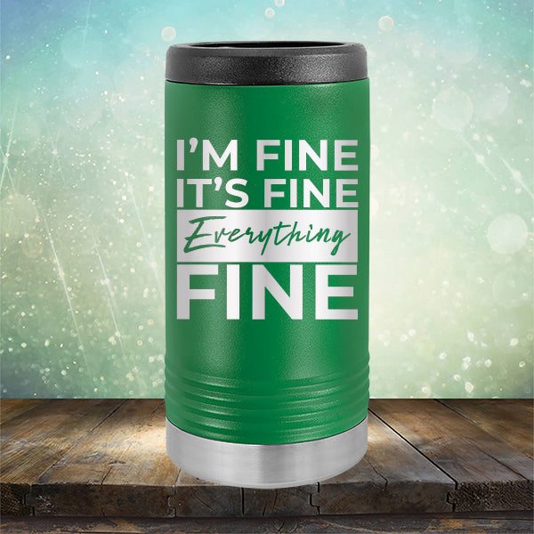 I'm Fine It's Fine Everything's Fine - Laser Etched Tumbler Mug