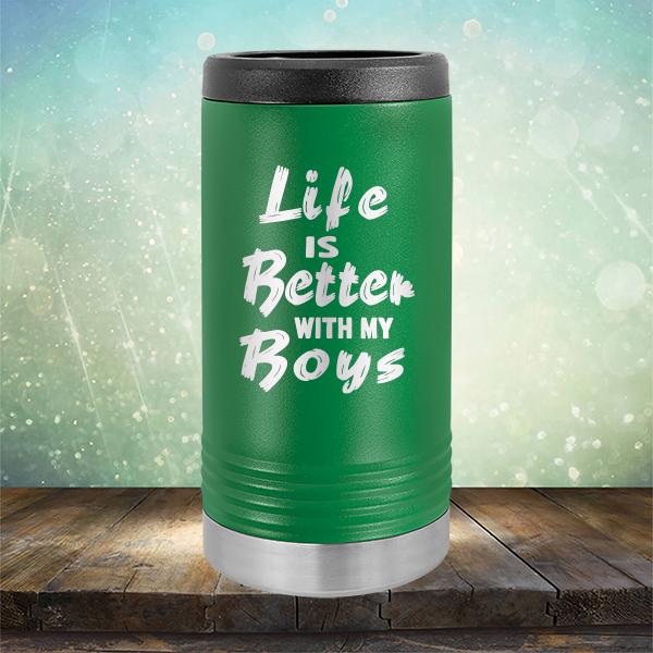 Life is Better With My Boys - Laser Etched Tumbler Mug