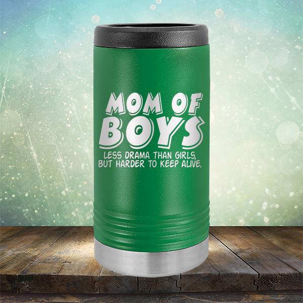 Mom Of Boys Less Drama Than Girls But Harder To Keep Alive - Laser Etched Tumbler Mug