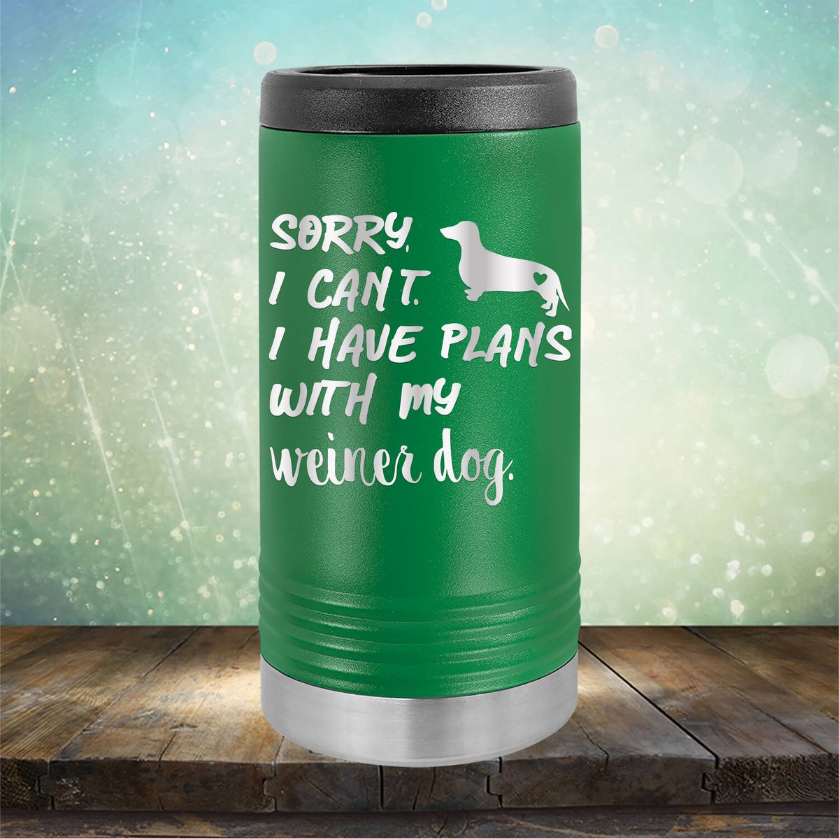 Sorry I Can&#39;t I Have Plans with My Weiner Dog - Laser Etched Tumbler Mug