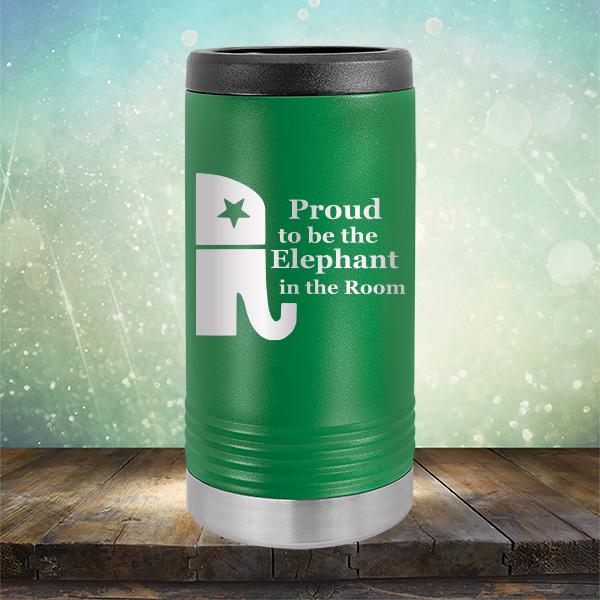 Proud To Be The Elephant in the Room - Laser Etched Tumbler Mug