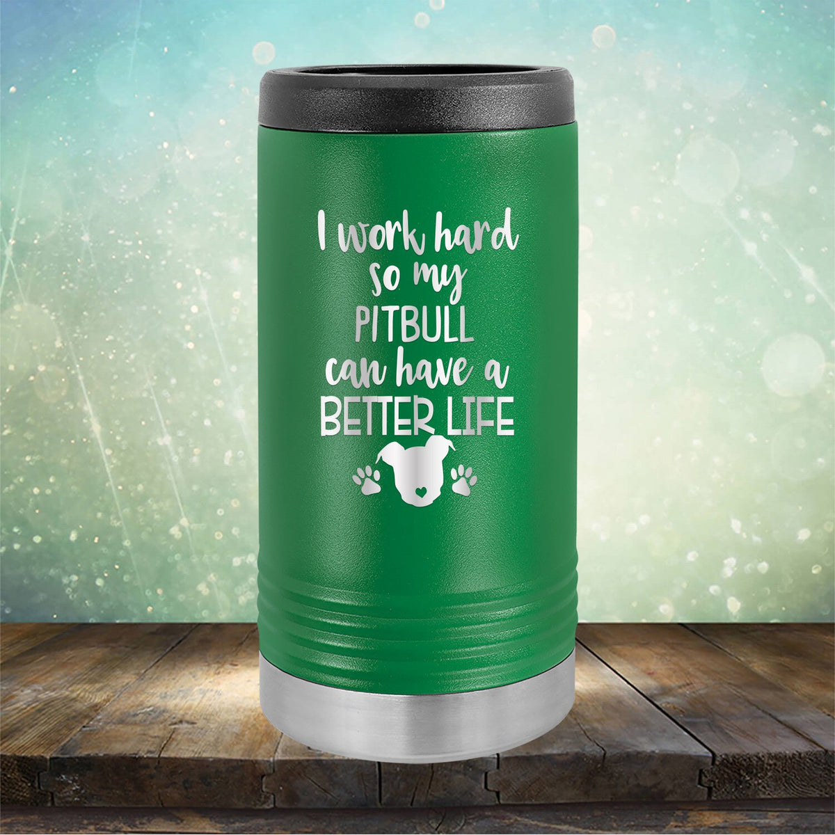 I Work Hard So My Pitbull Can Have A Better Life - Laser Etched Tumbler Mug