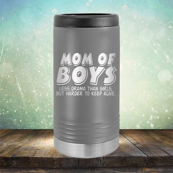 Mom Of Boys Less Drama Than Girls But Harder To Keep Alive - Laser Etched Tumbler Mug