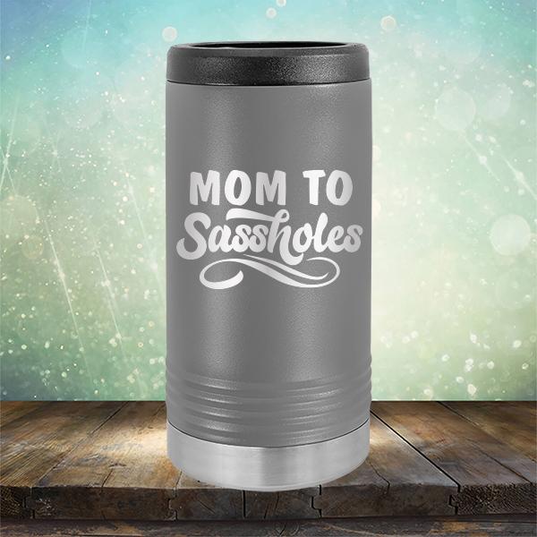 Mom To Sassholes - Laser Etched Tumbler Mug