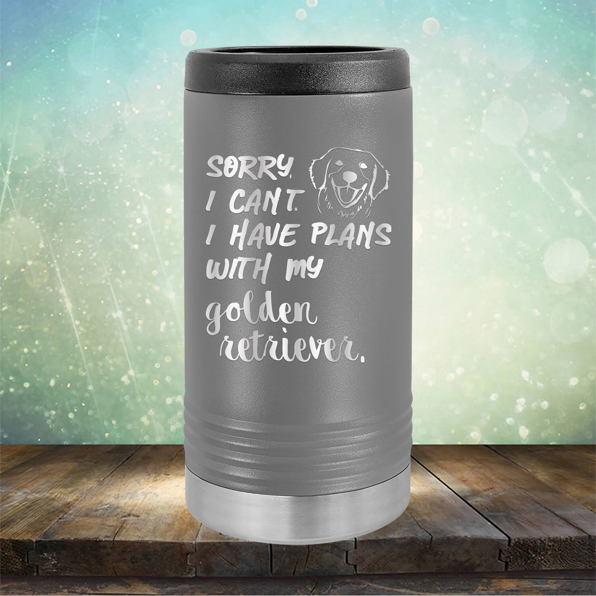 Sorry I Can&#39;t I Have Plans with My Golden Retriever - Laser Etched Tumbler Mug