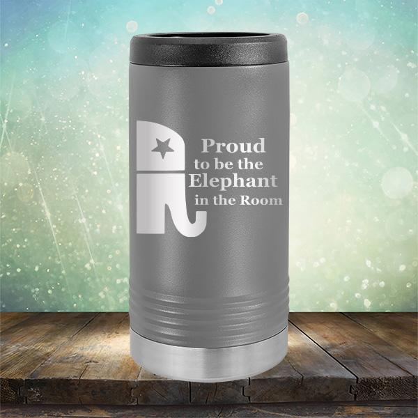 Proud To Be The Elephant in the Room - Laser Etched Tumbler Mug