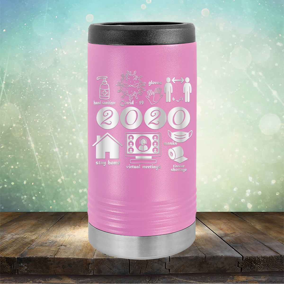 2020 Summary COVID Stay Home - Laser Etched Tumbler Mug