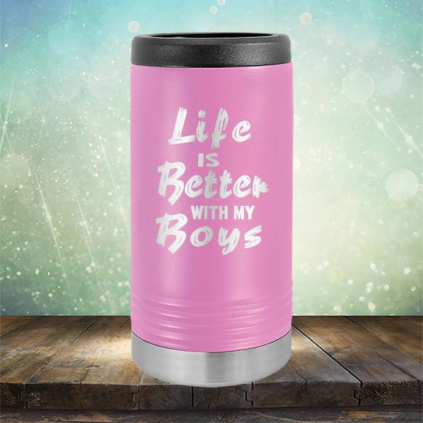 Life is Better With My Boys - Laser Etched Tumbler Mug