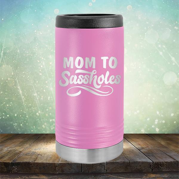 Mom To Sassholes - Laser Etched Tumbler Mug