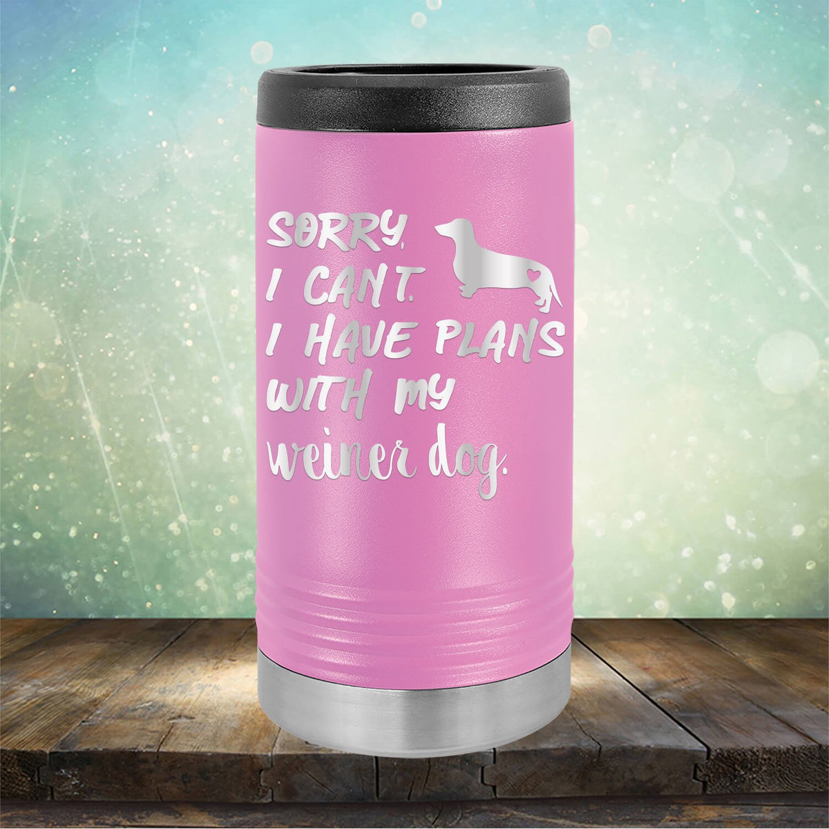 Sorry I Can&#39;t I Have Plans with My Weiner Dog - Laser Etched Tumbler Mug