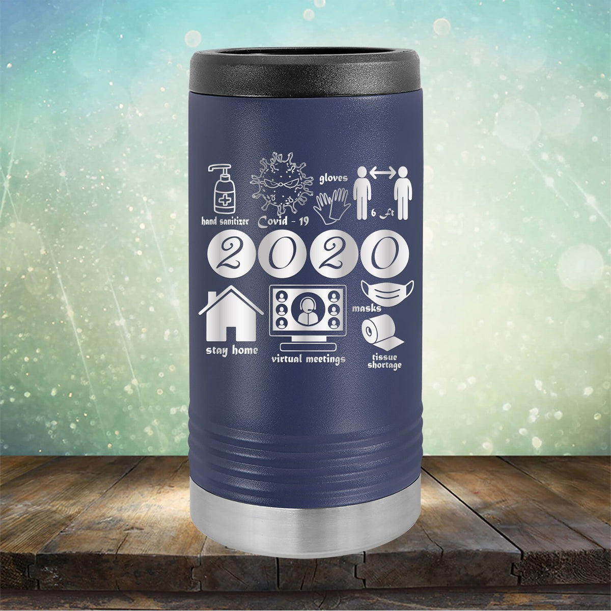 2020 Summary COVID Stay Home - Laser Etched Tumbler Mug