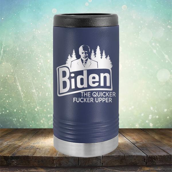 Joe Biden The Quicker Fucker Upper - Laser Etched Tumbler Mug