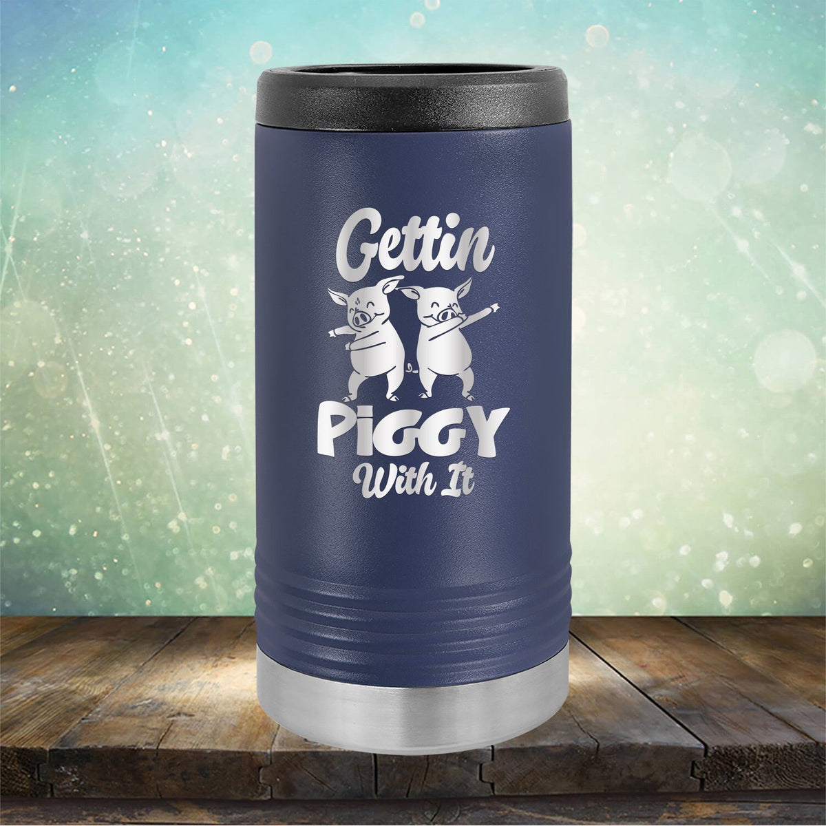Gettin Piggy With It - Laser Etched Tumbler Mug