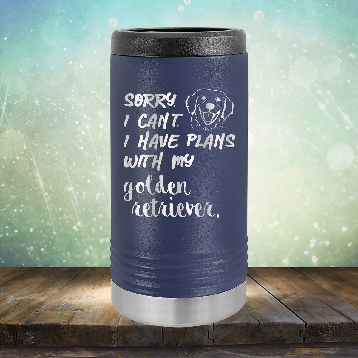 Sorry I Can&#39;t I Have Plans with My Golden Retriever - Laser Etched Tumbler Mug