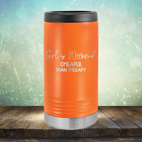 Girl&#39;s Weekend Cheaper Than Therapy - Laser Etched Tumbler Mug
