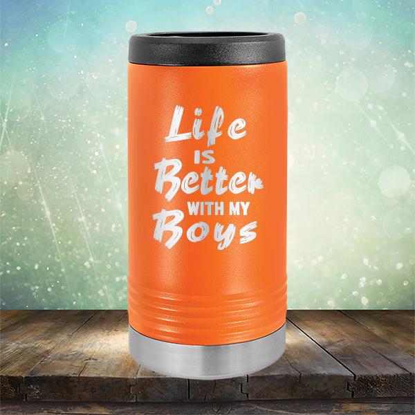 Life is Better With My Boys - Laser Etched Tumbler Mug