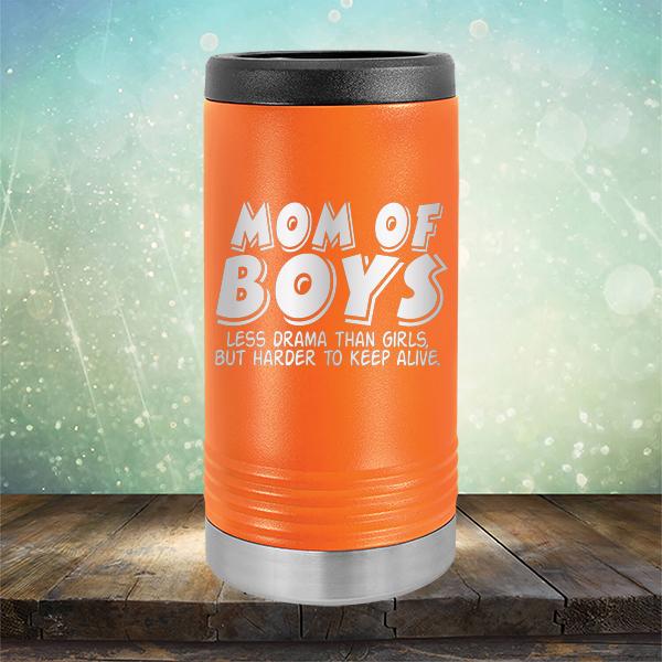 Mom Of Boys Less Drama Than Girls But Harder To Keep Alive - Laser Etched Tumbler Mug