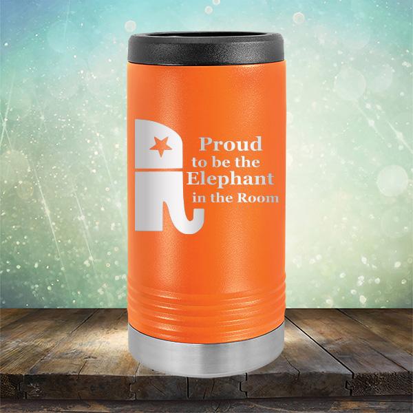 Proud To Be The Elephant in the Room - Laser Etched Tumbler Mug