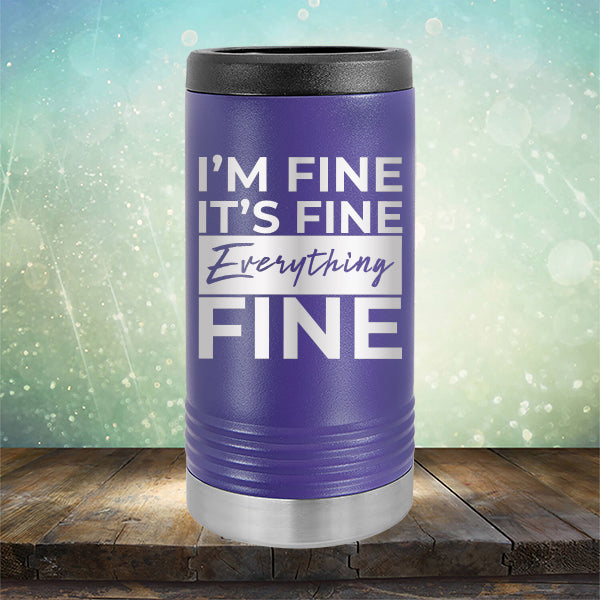 I'm Fine It's Fine Everything's Fine - Laser Etched Tumbler Mug