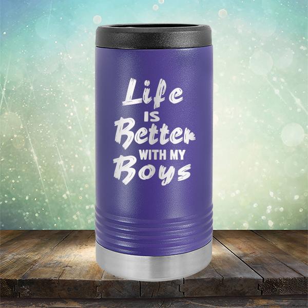Life is Better With My Boys - Laser Etched Tumbler Mug