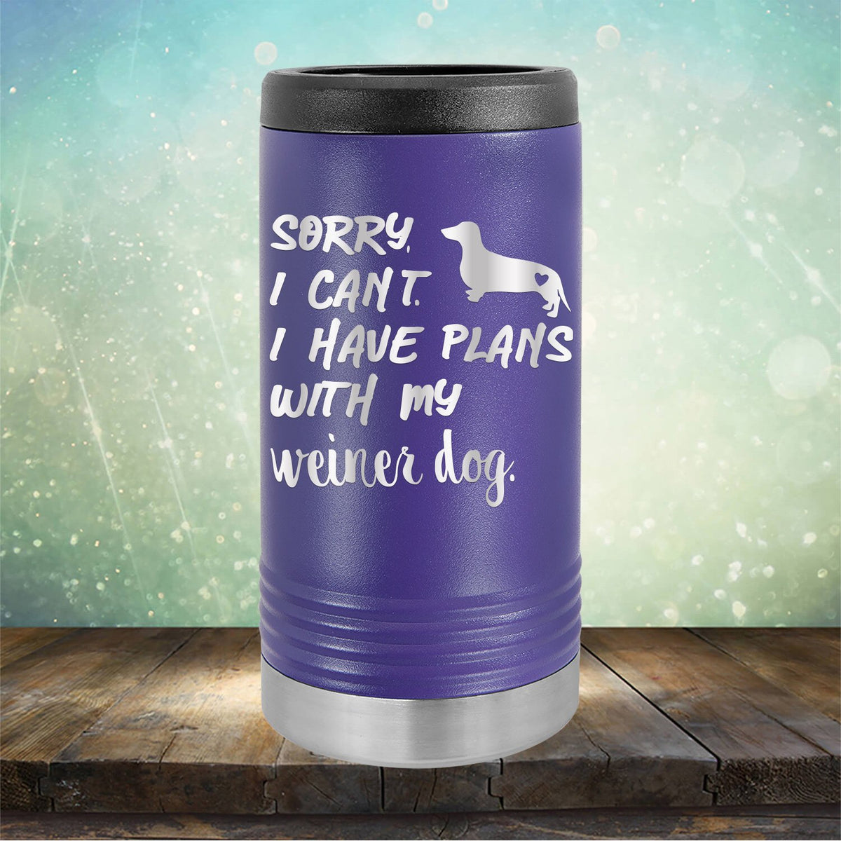 Sorry I Can&#39;t I Have Plans with My Weiner Dog - Laser Etched Tumbler Mug