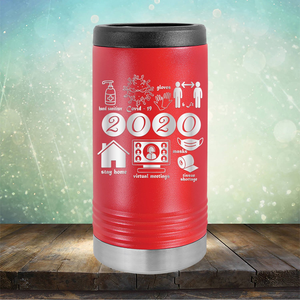 2020 Summary COVID Stay Home - Laser Etched Tumbler Mug